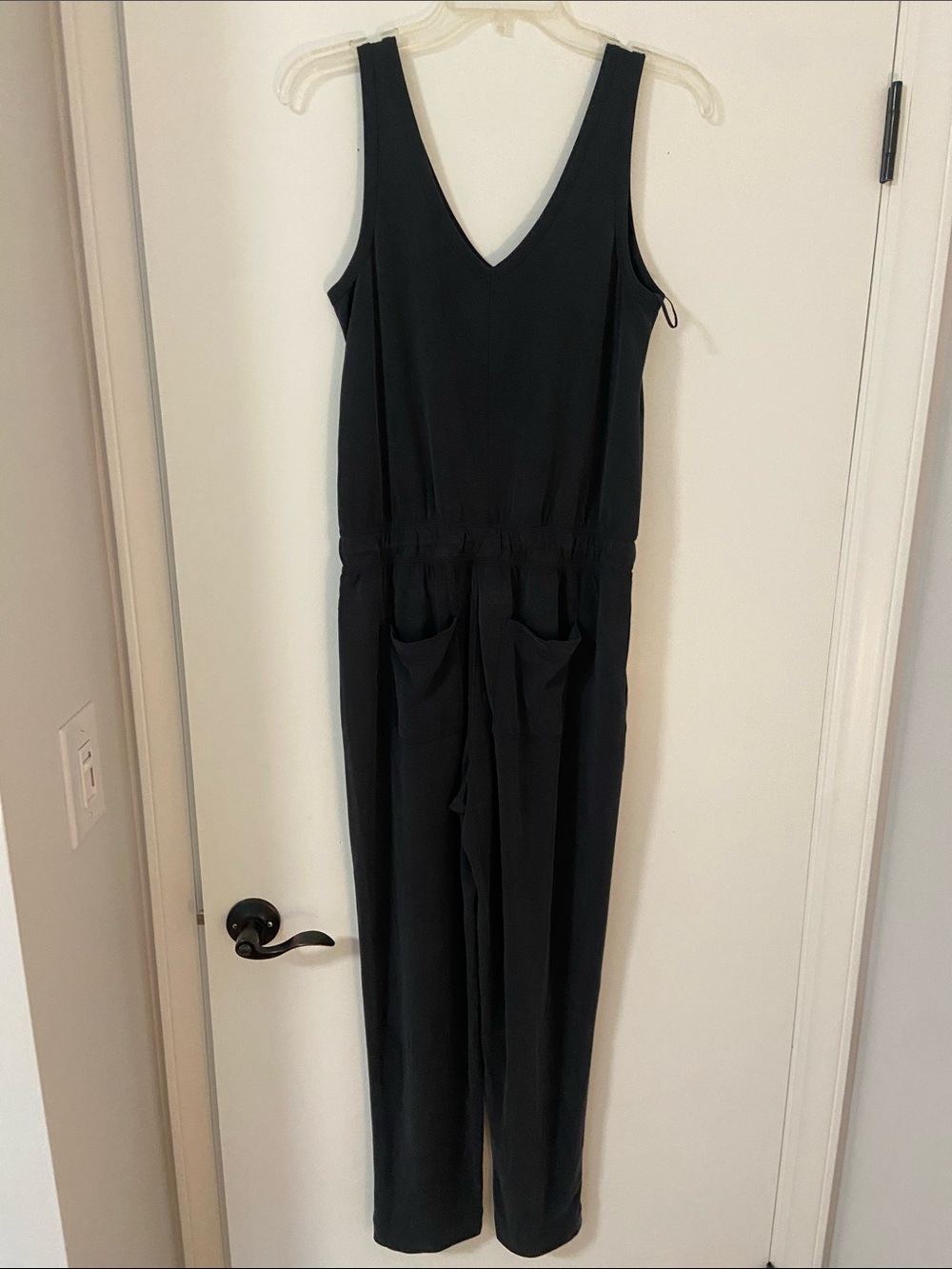 Lou & Grey Gray V-Neck Sleeveless Jumpsuit - Picture 7 of 8
